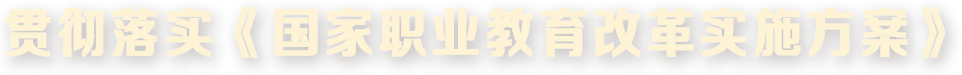 貫徹落實(shí)《國家職業(yè)教育改革實(shí)施方案》